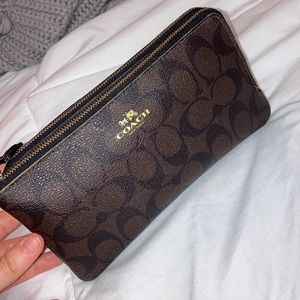 New coach brown wallet